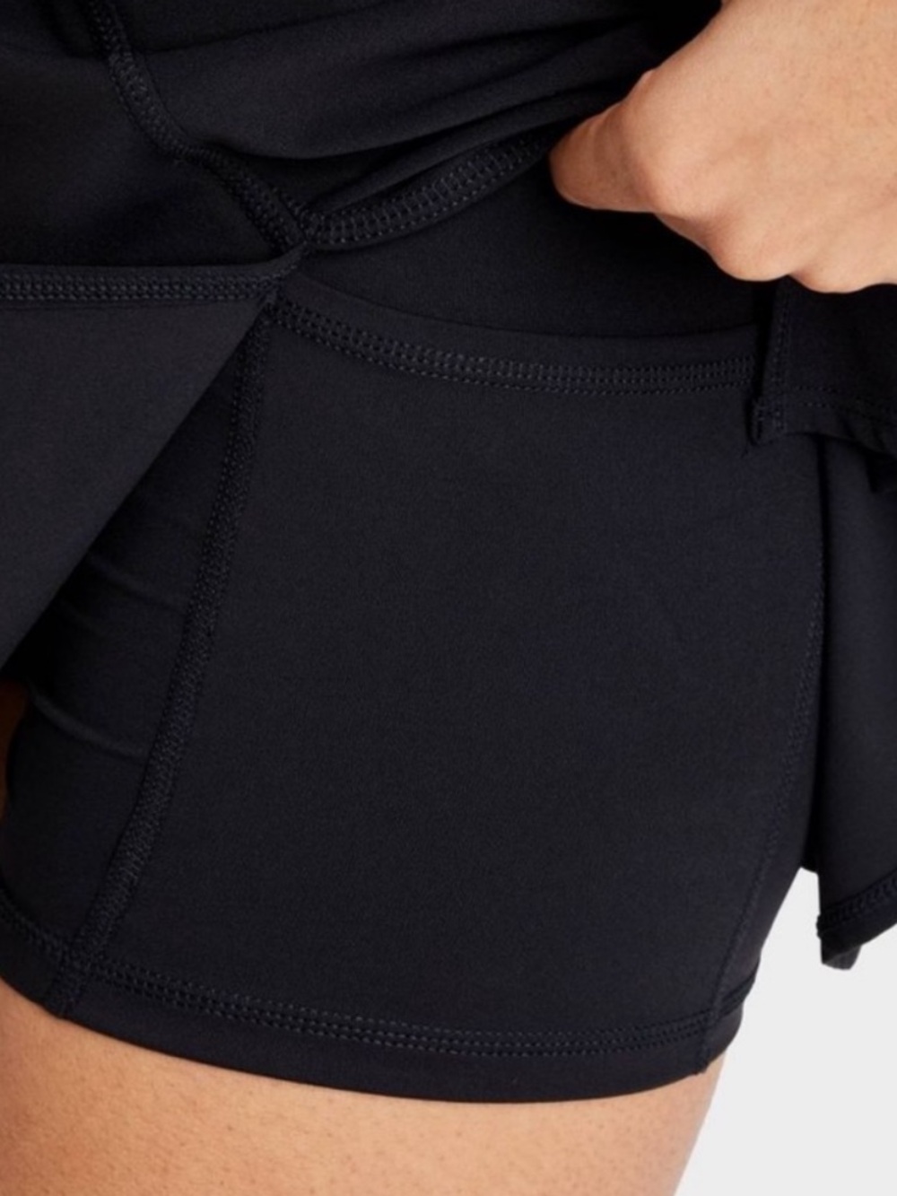 Joy Lab Athletic Dress Black Square Neck Built in Shorts with pockets XXL NWT - Picture 3 of 4